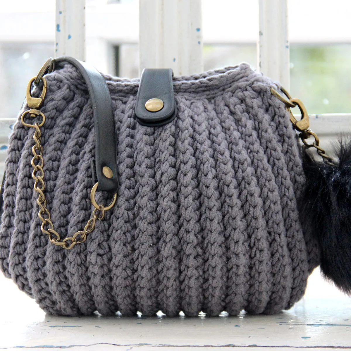 Go Handmade Taschenklappe Druckknopf 11x1,8 cm PU
