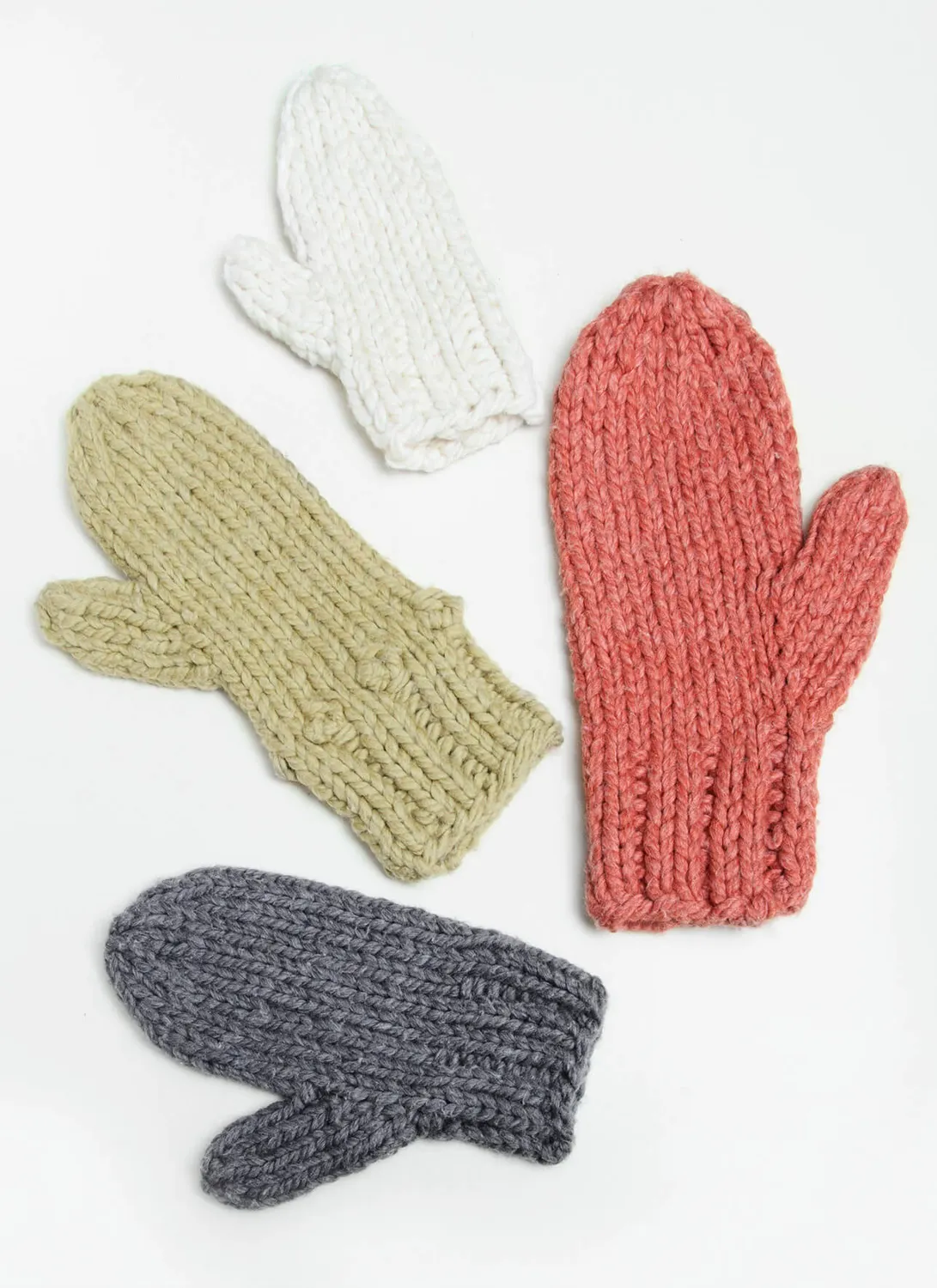 Blue Sky Fibers Outsider Fäustlinge Strickanleitung Kinder Adult