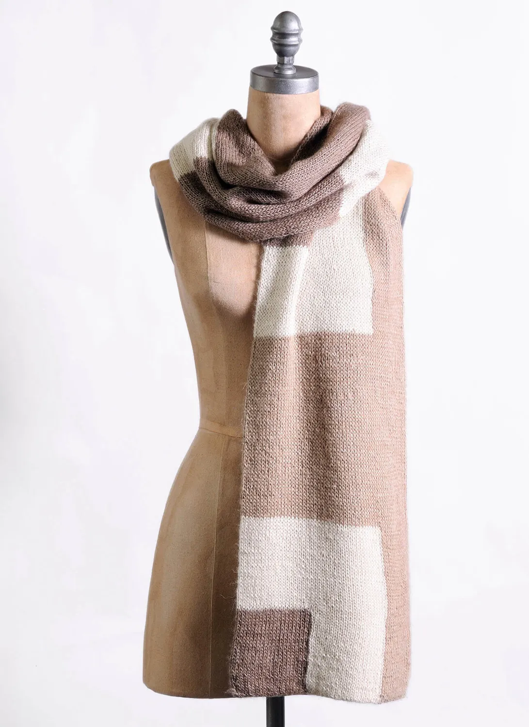 Blue Sky Fibers Frances Wrap Strickanleitung Intarsia Tuch