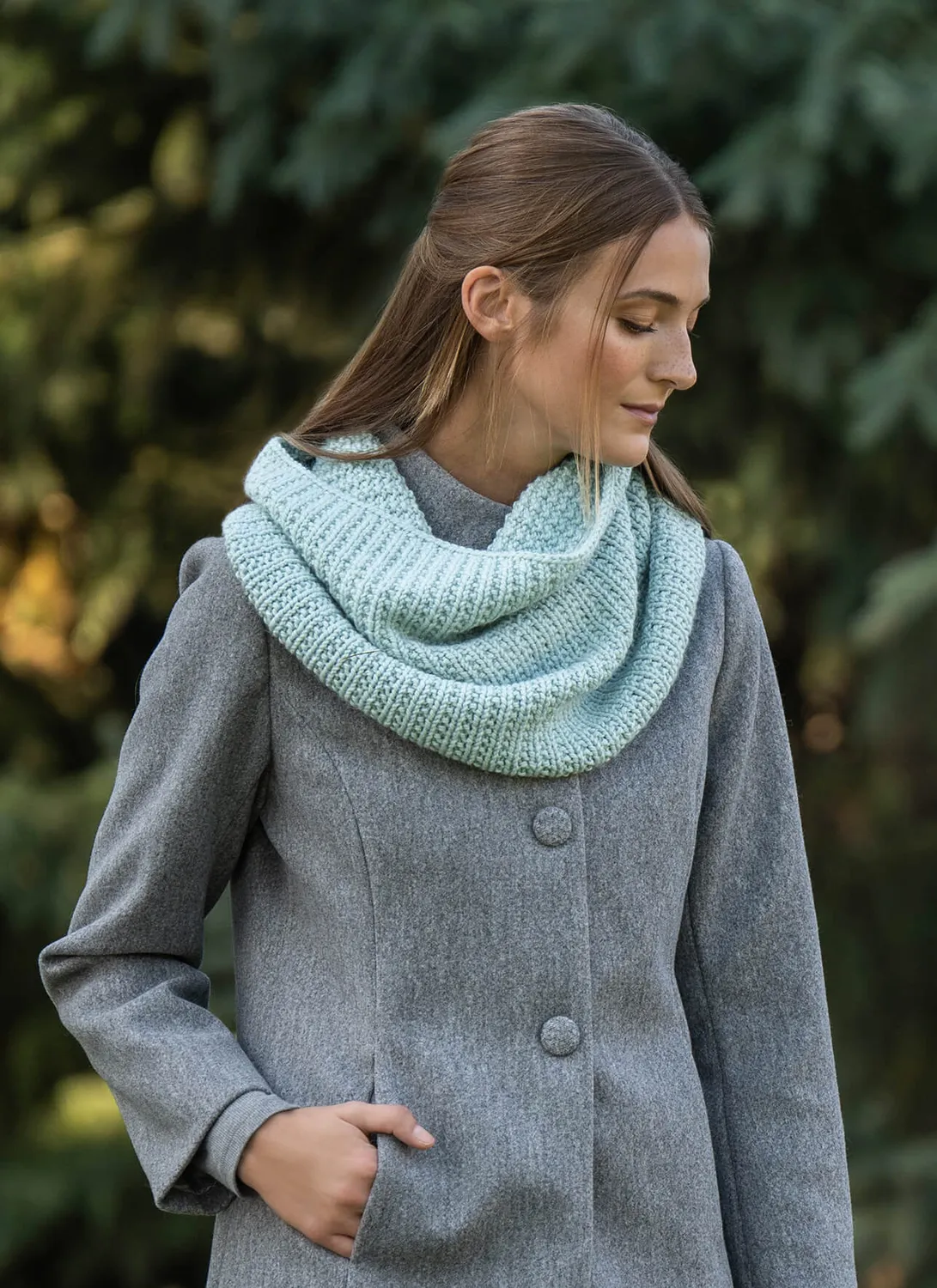 Blue Sky Fibers Mist Cowl Strickanleitung Extra Wolle