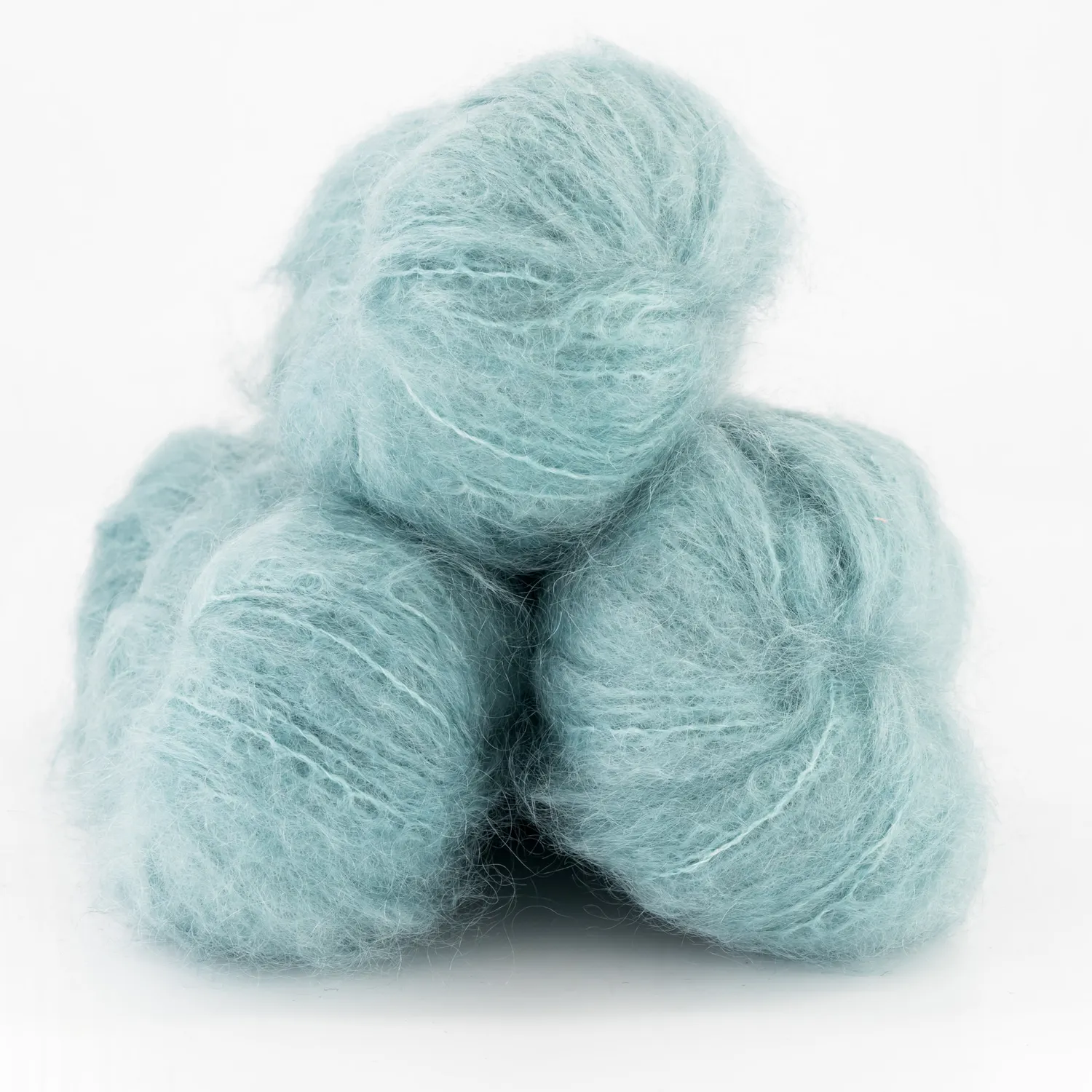 Cowgirlblues Fluffy Mohair Wolle Low Tide handgefärbt