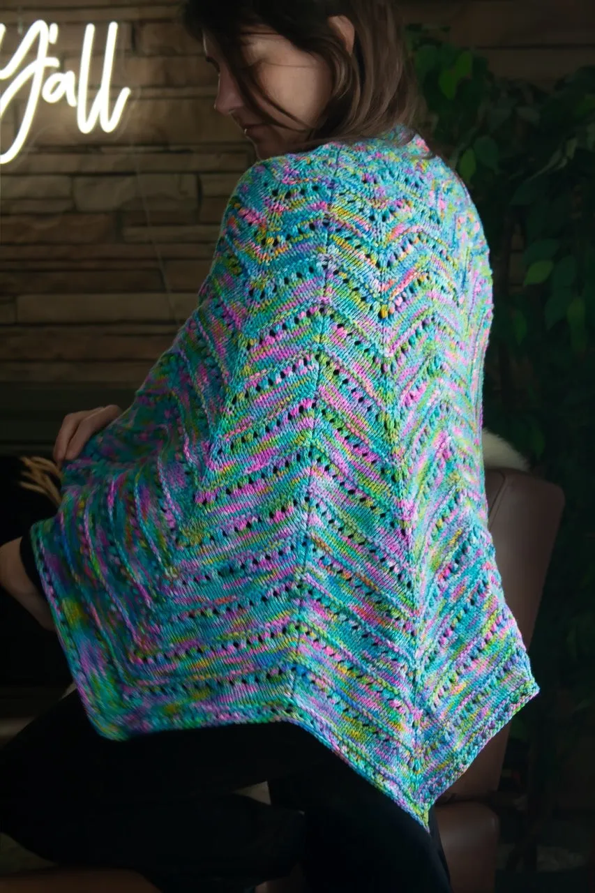 Madelinetosh Lady Bird Shawl Strickanleitung PDF Worsted