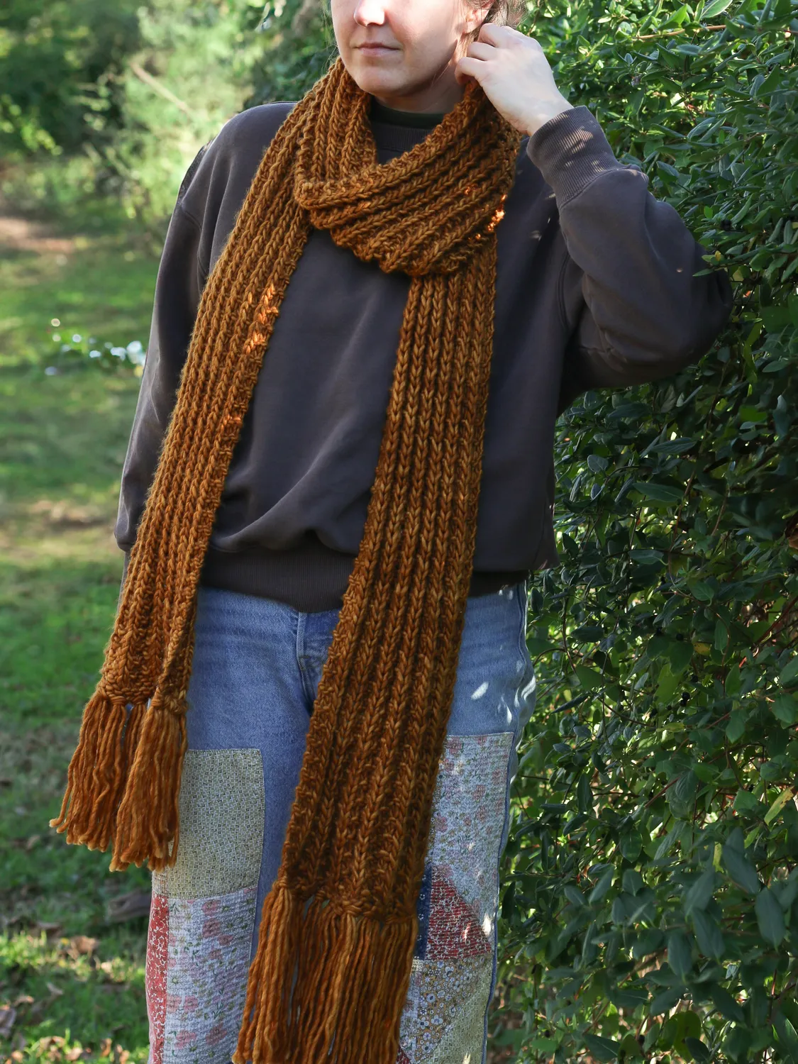 Madelinetosh Lenny Scarf Strickanleitung PDF Super Bulky