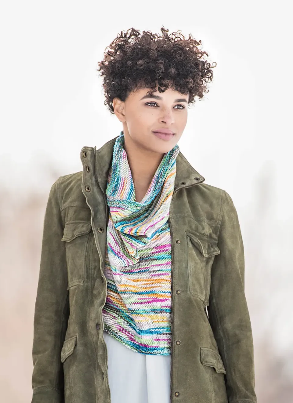 Blue Sky Fibers Classic Courtland Capelet Strickanleitung Cape