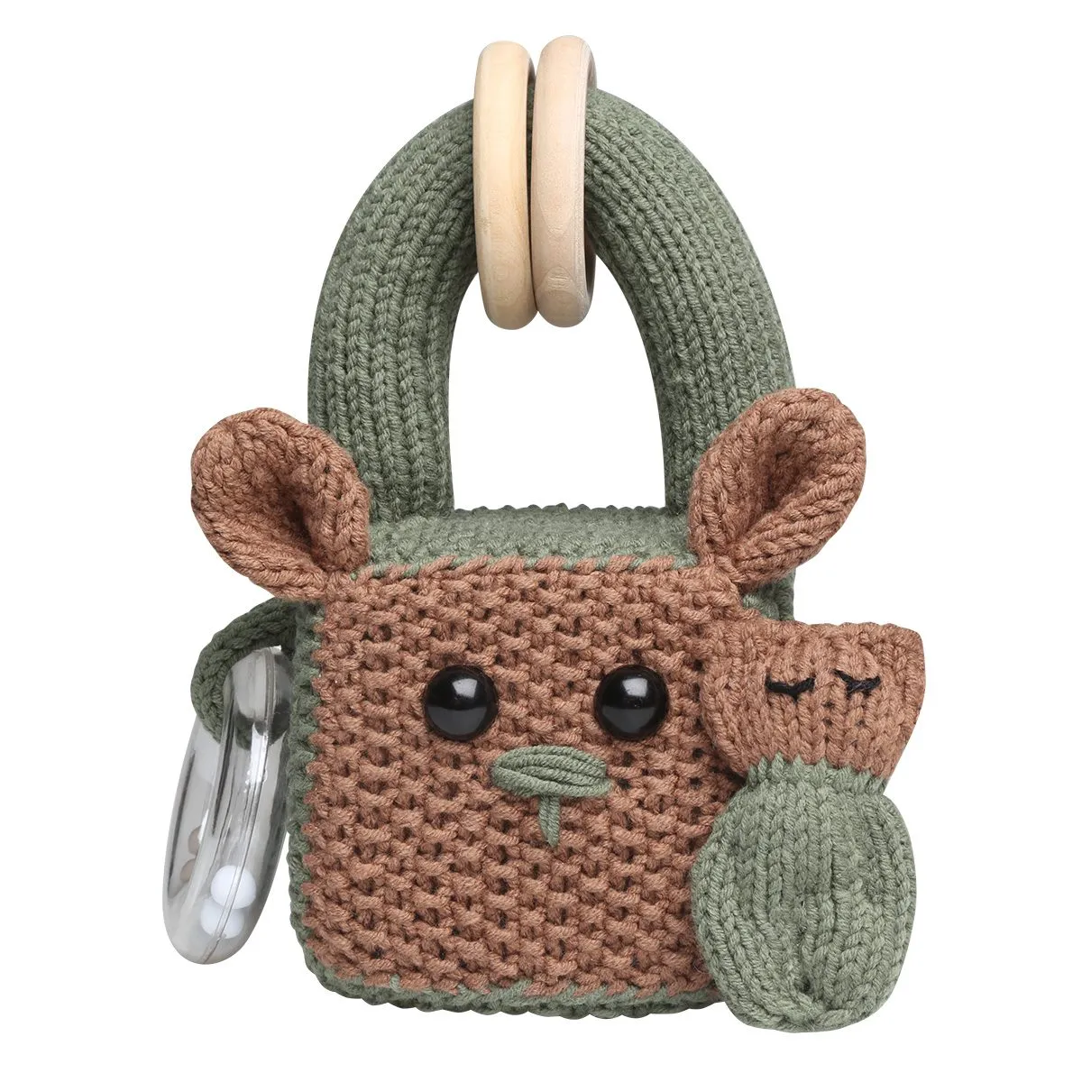 Go Handmade Stapelwürfel mit Tieren Häkelset 8 cm