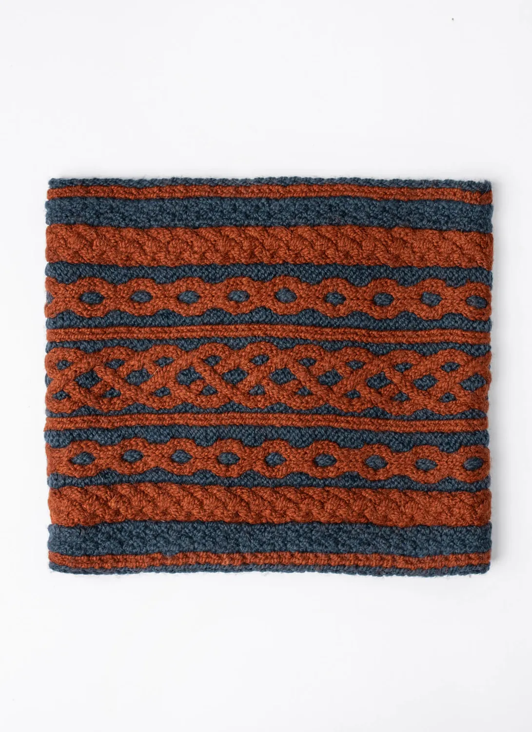 Blue Sky Fibers Classic Kenosha Cowl Loop Strickanleitung zweifarbig