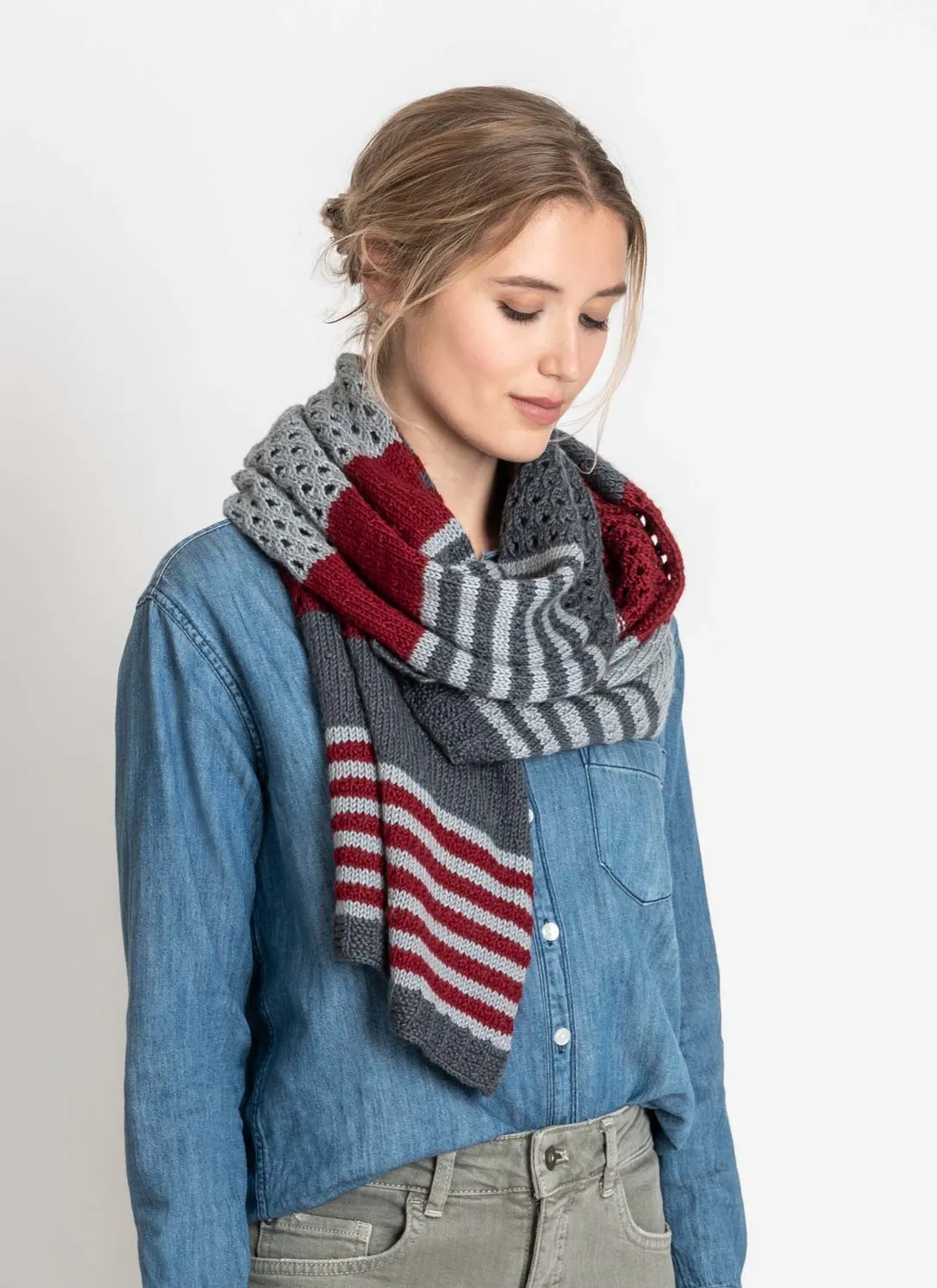 Blue Sky Fibers Chatham Wrap Tuch Strickanleitung
