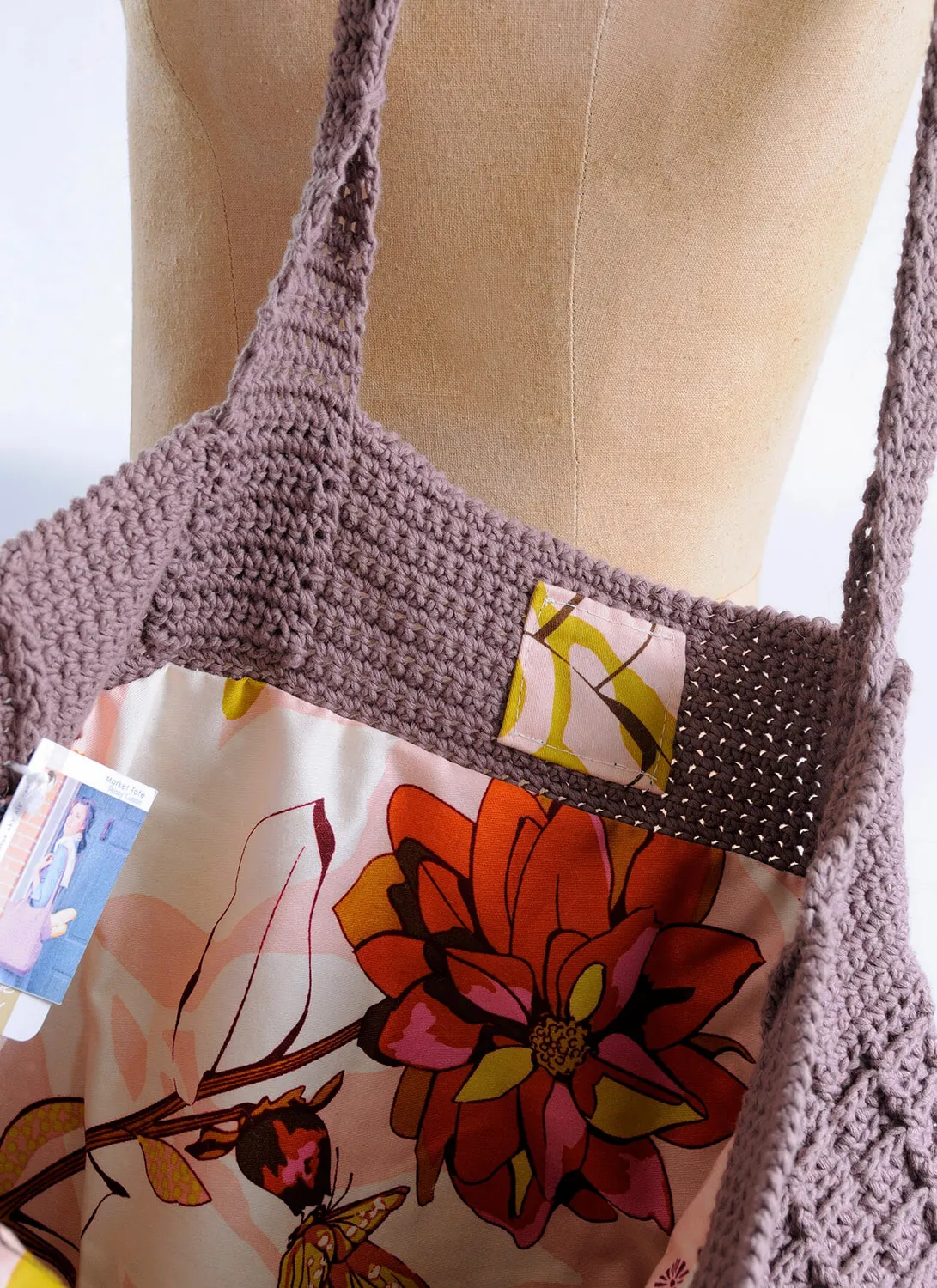 Blue Sky Fibers Market Tote Strickanleitung PDF strukturiert
