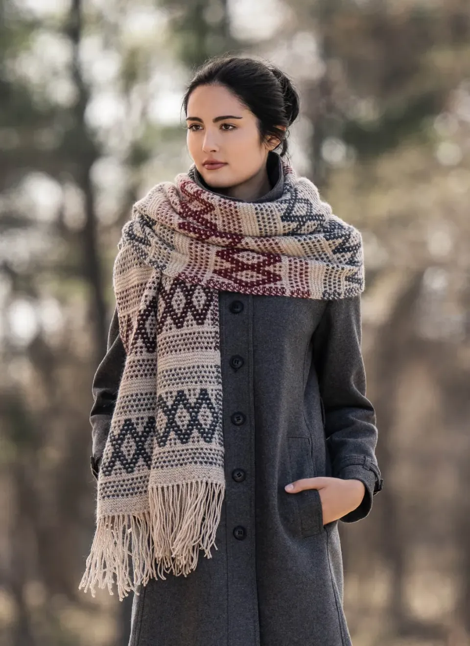 Blue Sky Fibers Classic Manitoba Mosaic Wrap 202331 Tuch
