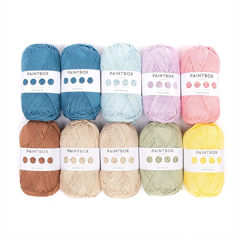 Paintbox Yarns Cotton DK 10 Ball Colourpack Wolle 10x50g Classic
