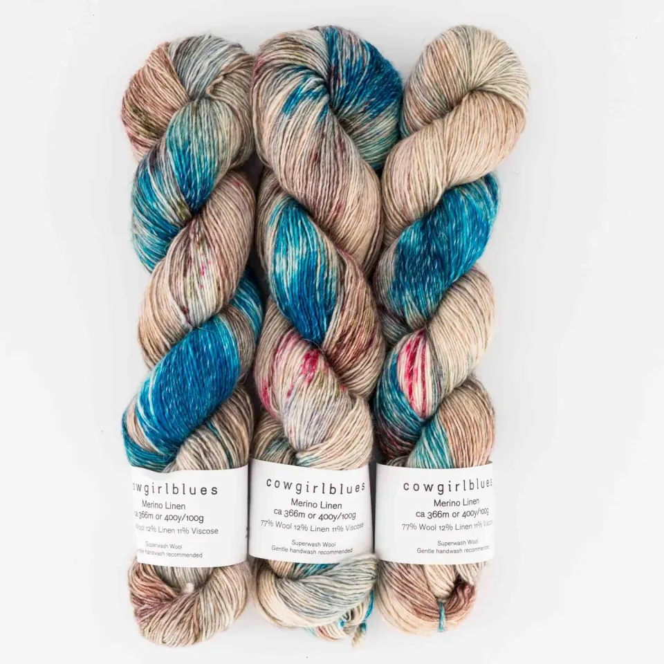 Cowgirlblues Merino Linen Diana Ross Garn 100g zart