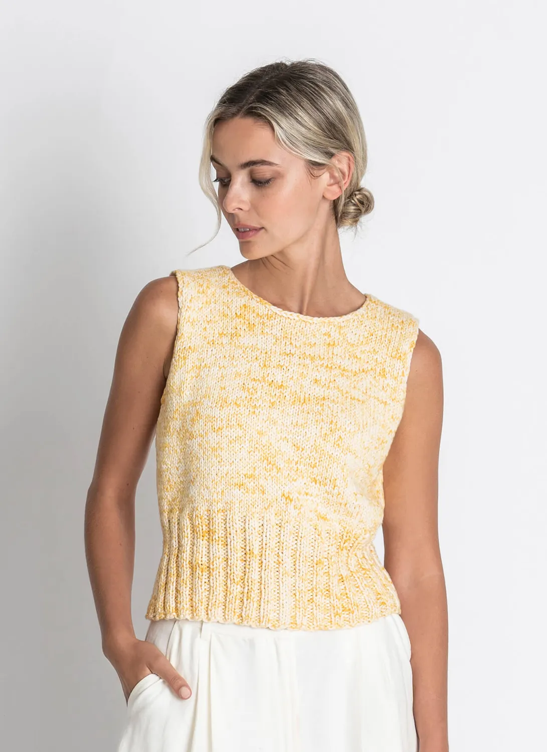 Blue Sky Fibers Tulsa Tank Strickanleitung Top für den Sommer