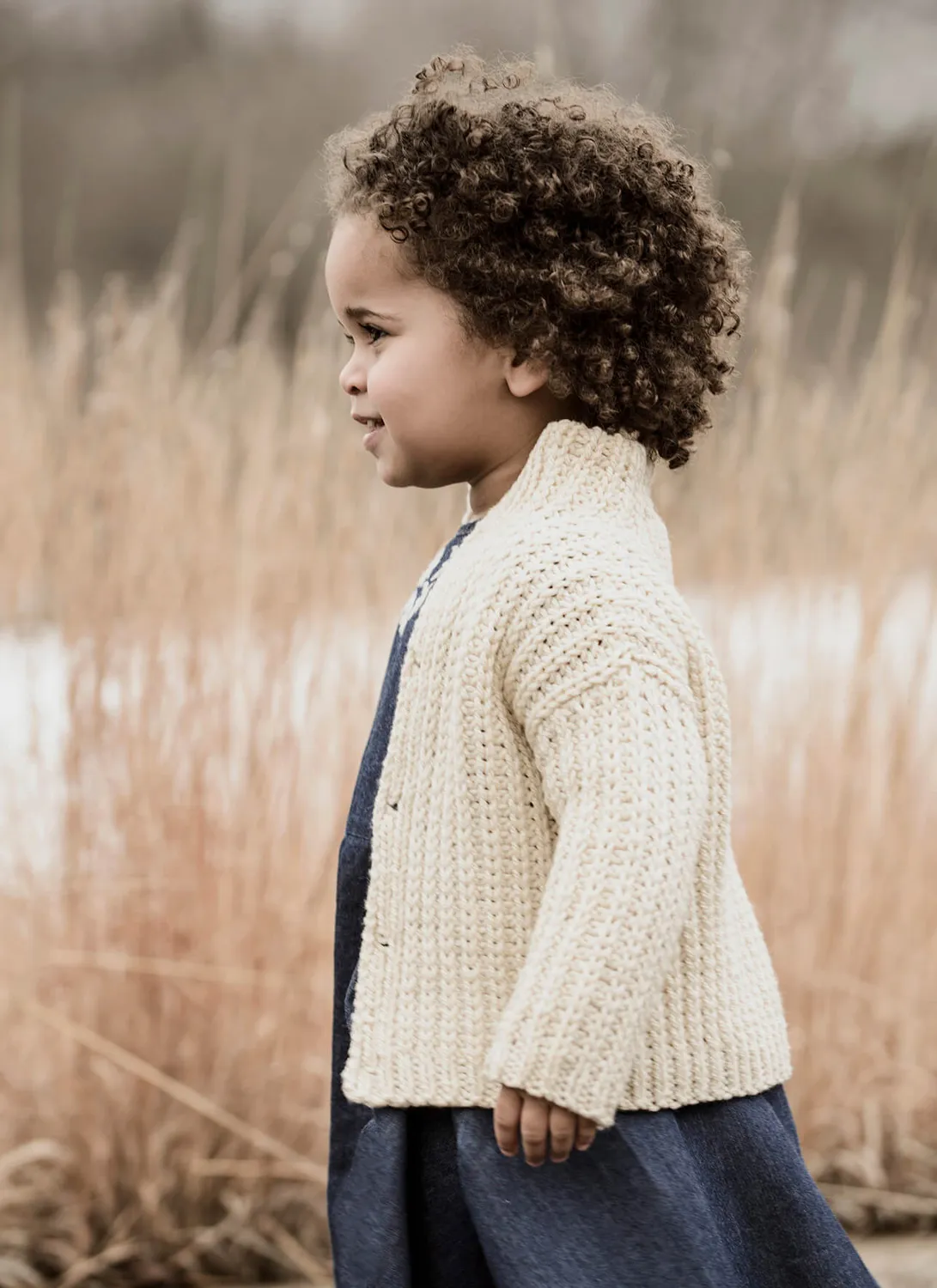 Blue Sky Fibers Classic Cookies & Cream Cardi Strickanleitung Kinder