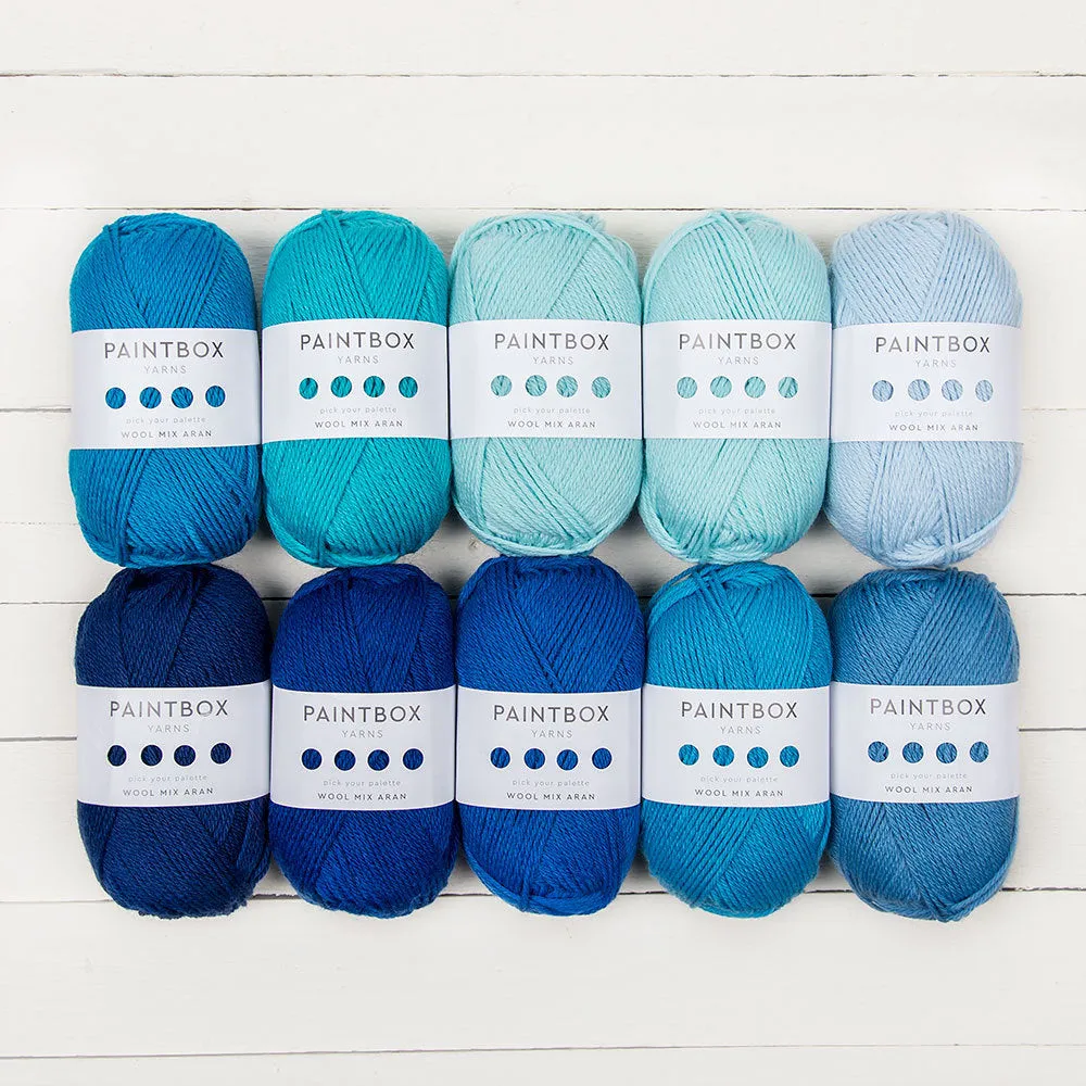 Paintbox Yarns Wool Mix Aran Garn 10er Pack 1000g warm