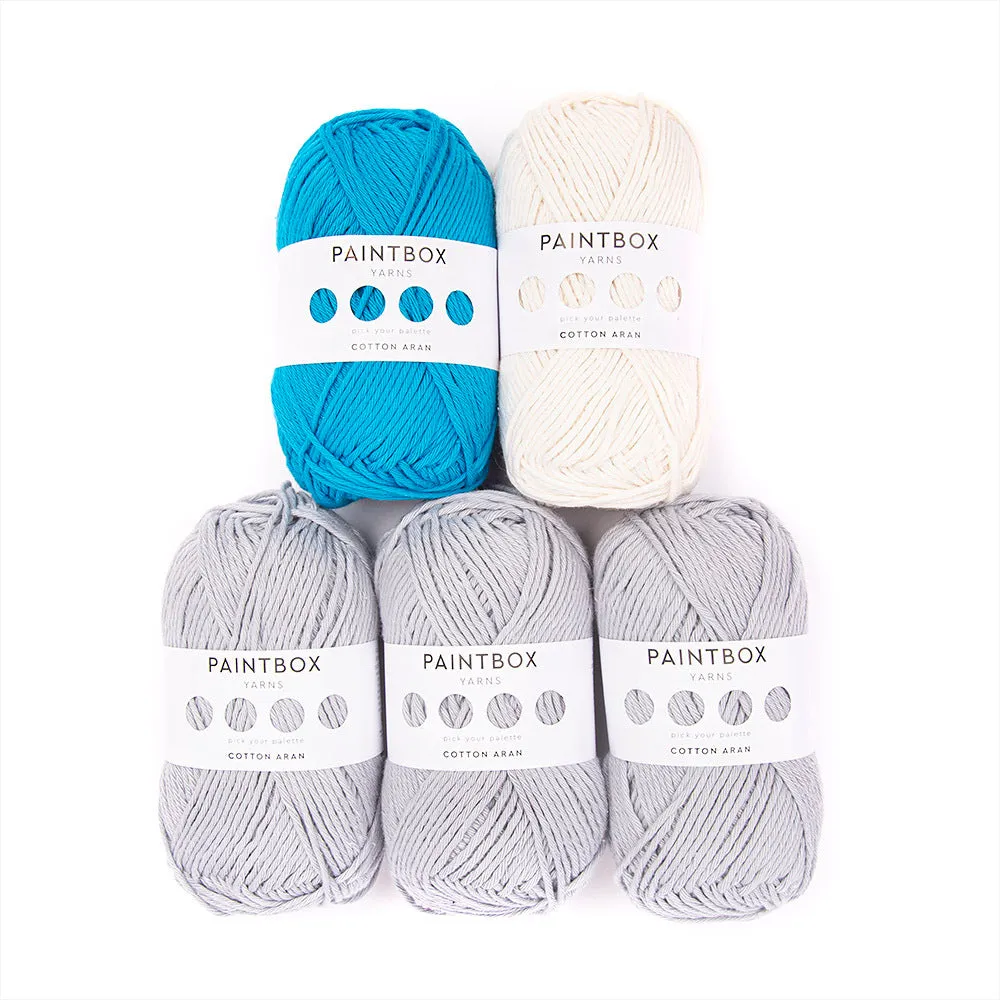 Paintbox Yarns Cotton Aran Häkelkit Mollie Bunny 5er