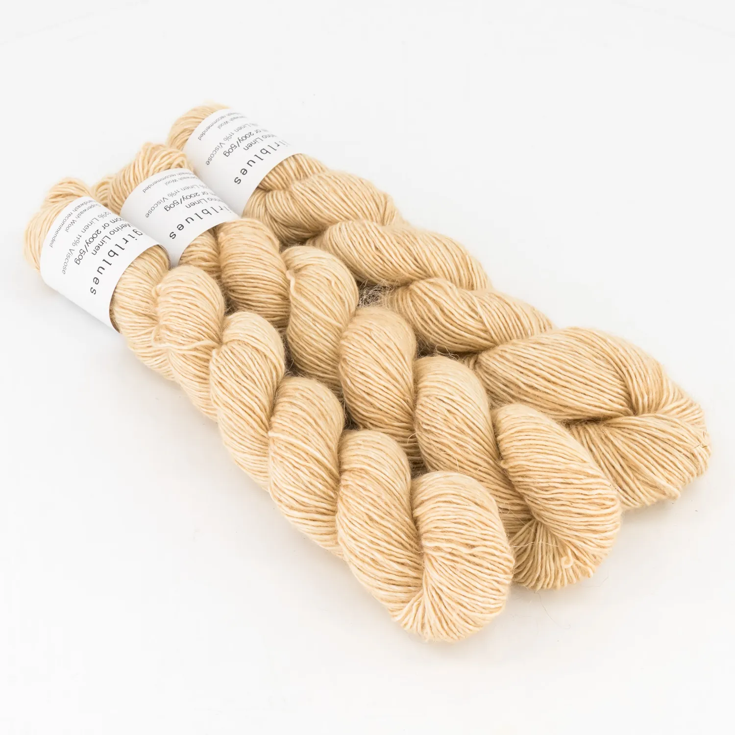 Cowgirlblues Merino Linen Champagne Wolle 50g handgefärbt