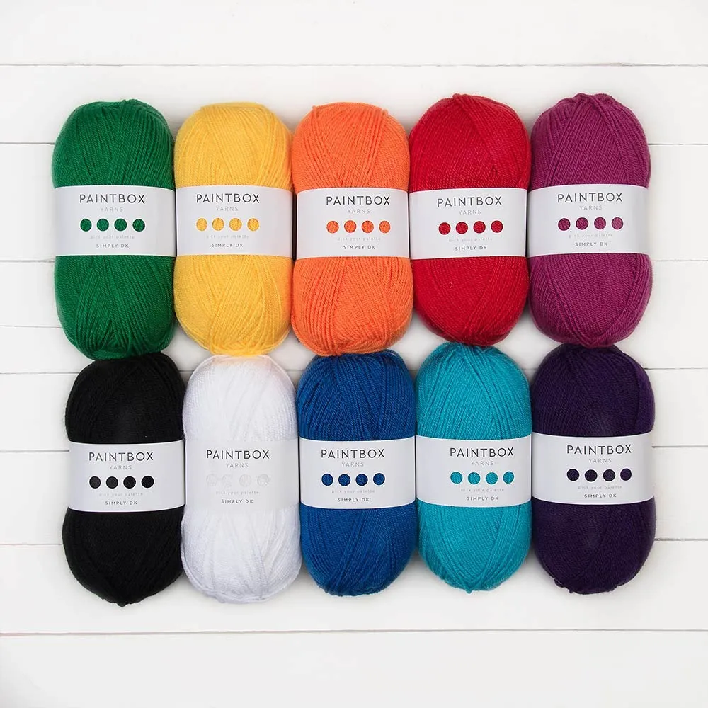 Paintbox Yarns Simply DK Garn 10x100g Farbset Acryl