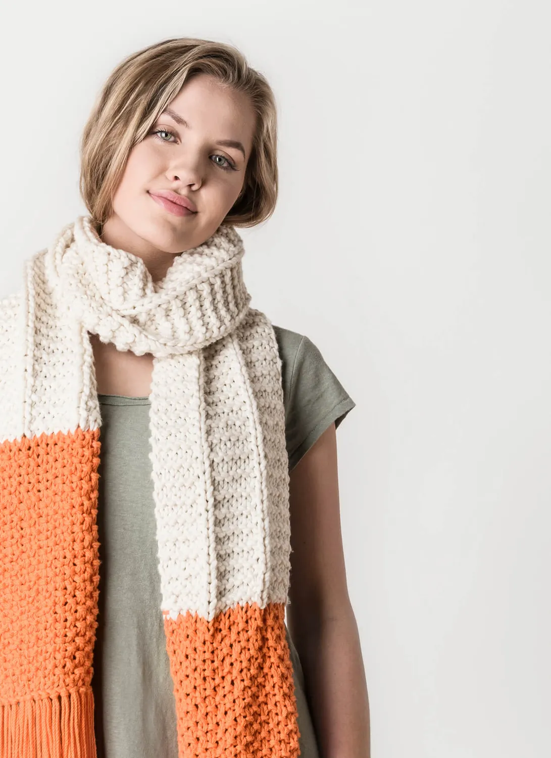 Blue Sky Fibers Classic McKinley Scarf Strickanleitung waschbar