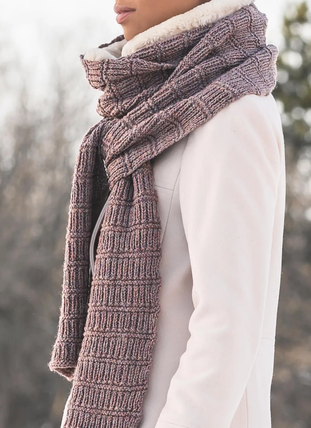Blue Sky Fibers Classic Ramsey Ribbed Scarf Strickanleitung
