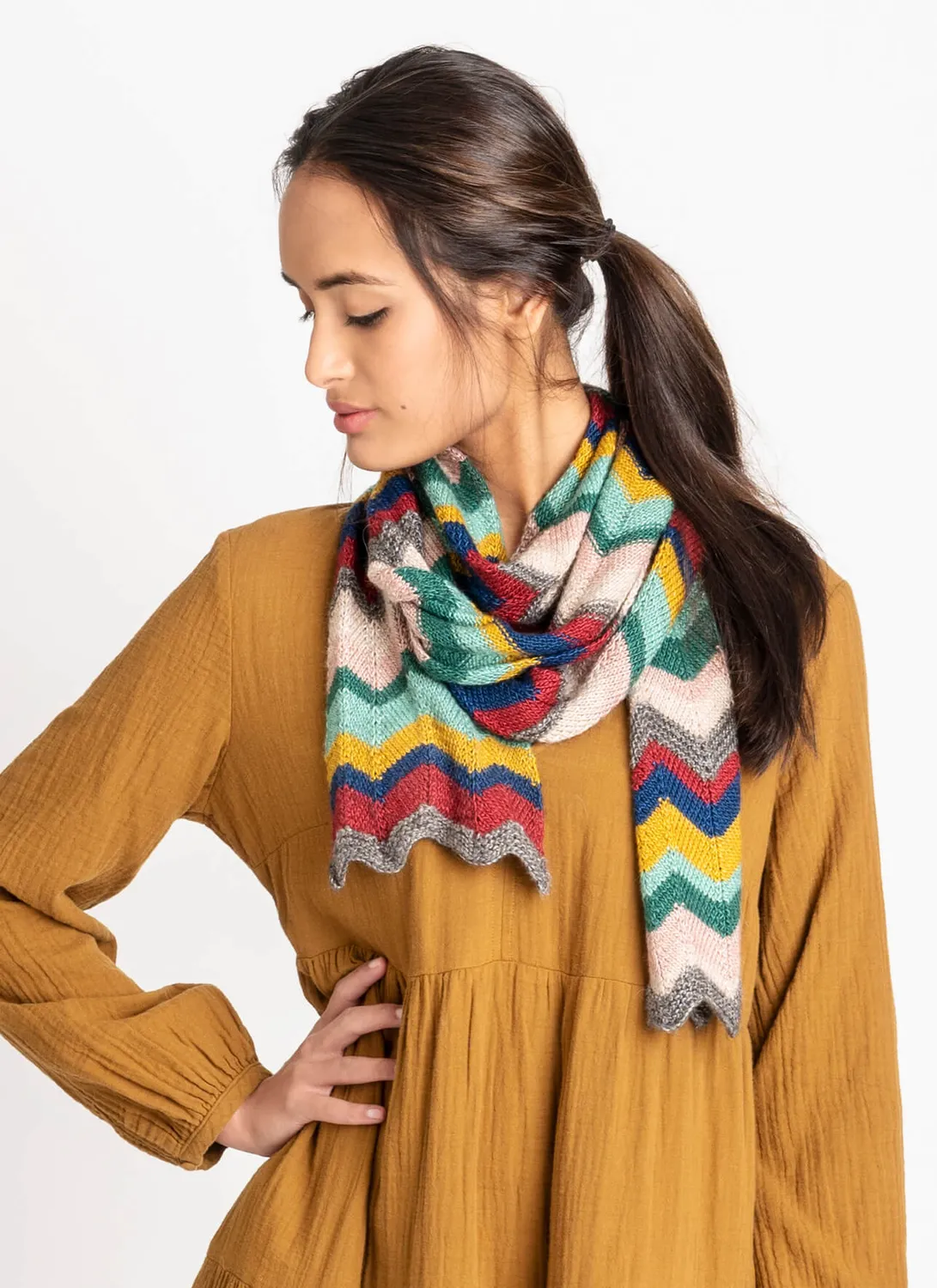 Blue Sky Fibers Classic Vinton Scarf 202115 Strickanleitung Schal