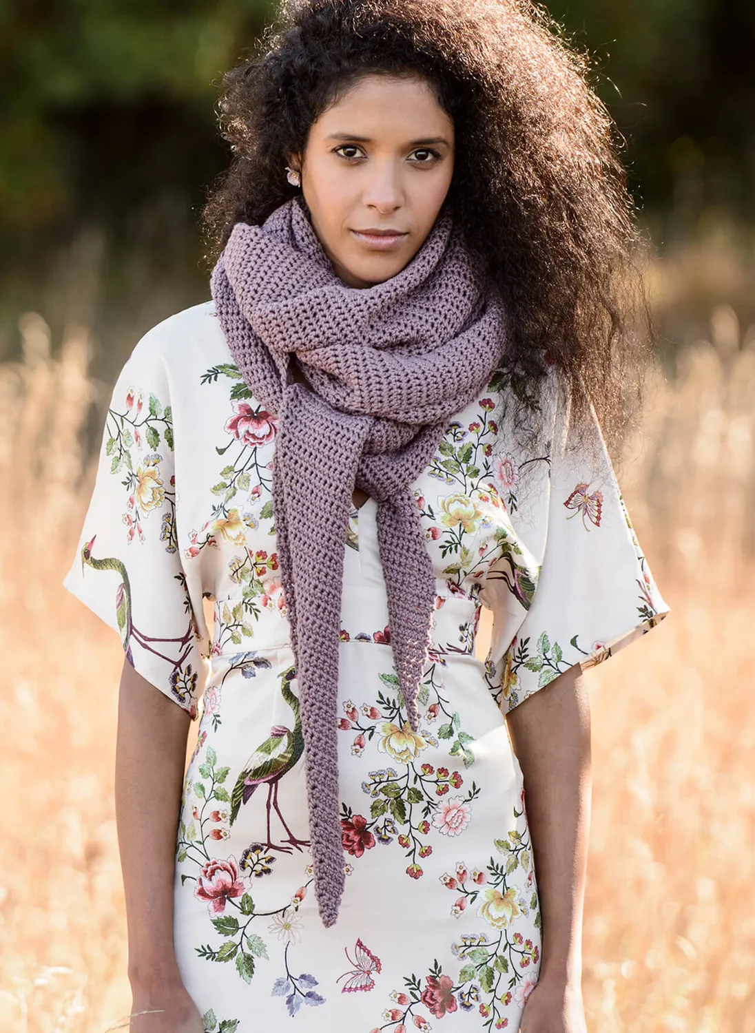 Blue Sky Fibers Classic Crosby Crochet Wrap Häkelanleitung Tuch