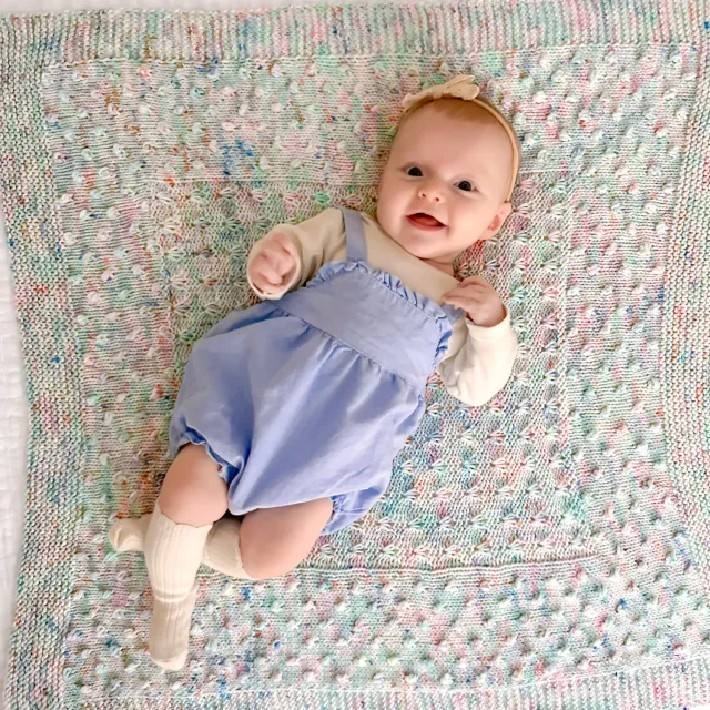 Madelinetosh Fairy Lights Blanket PDF Strickanleitung Babydecke