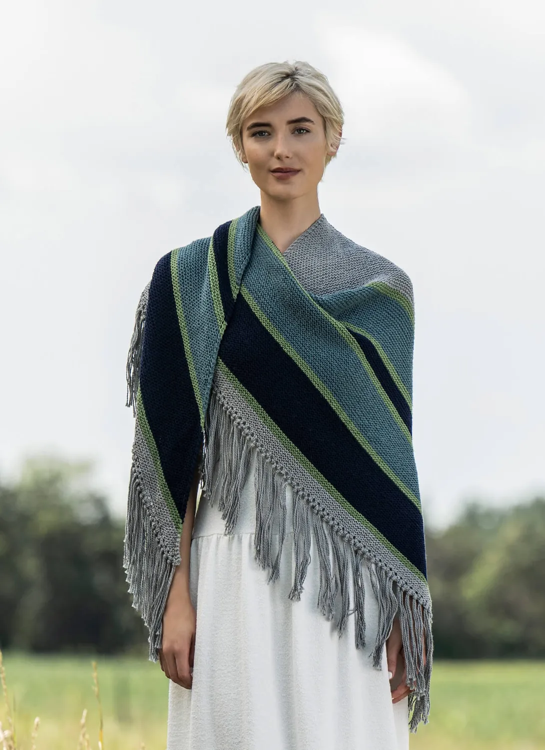 Blue Sky Fibers Classic Morgan Hill Shawl 202411 Strickanleitung
