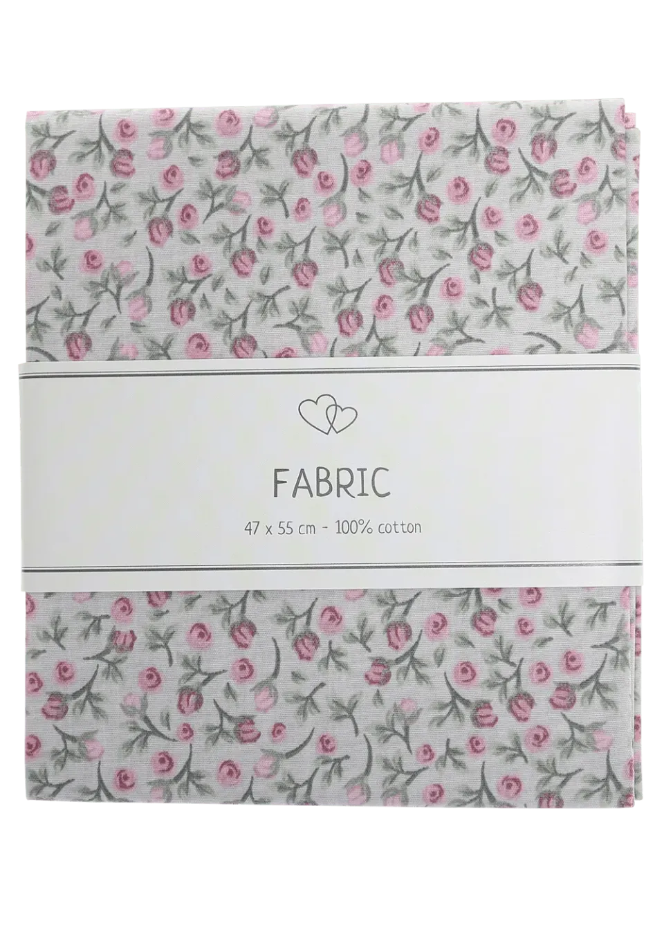 Go Handmade Cotton Roses Beige Baumwollstoff 47x55cm