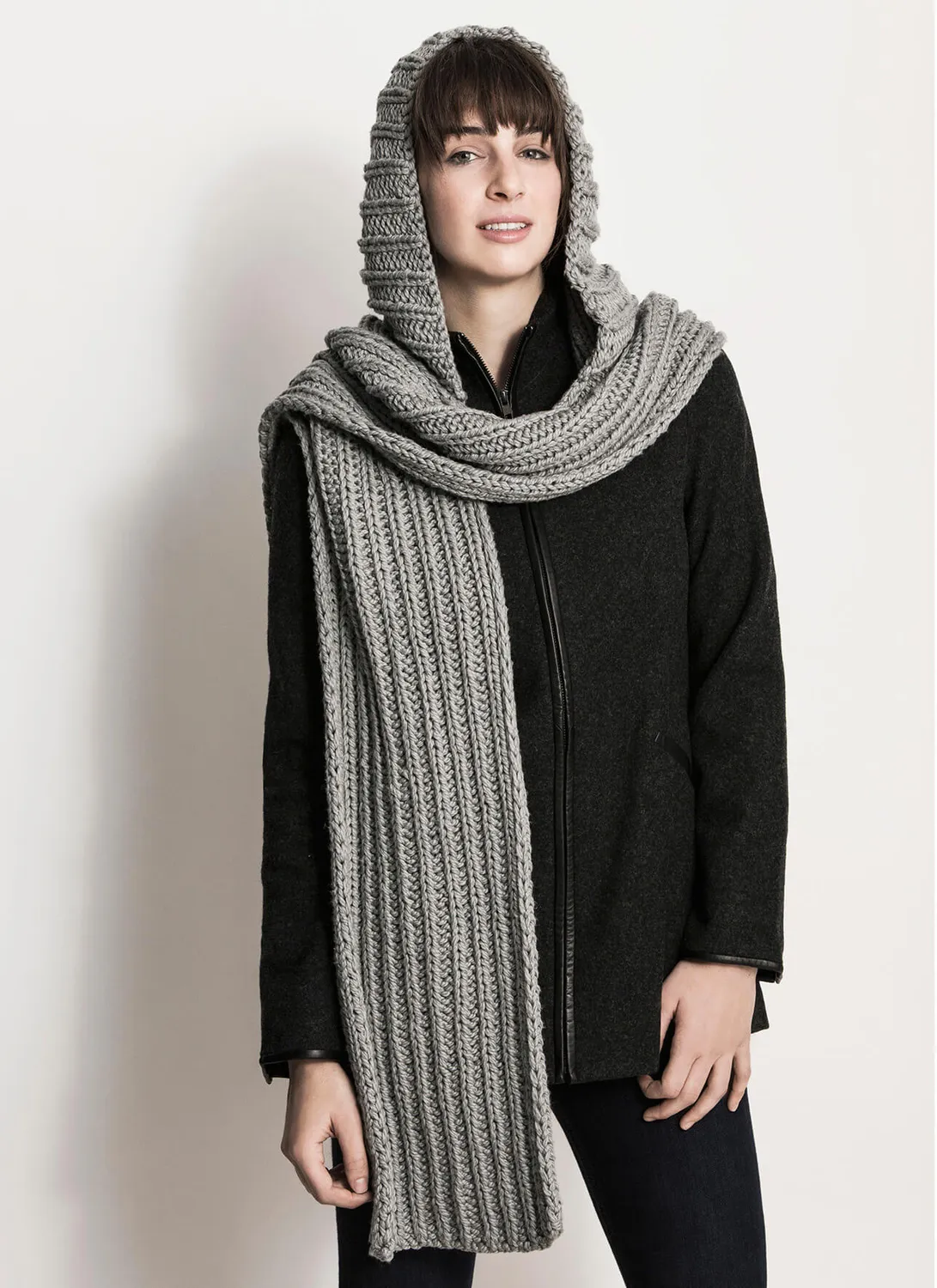 Blue Sky Fibers Breezy Point Hood Scarf Strickanleitung Baumwolle