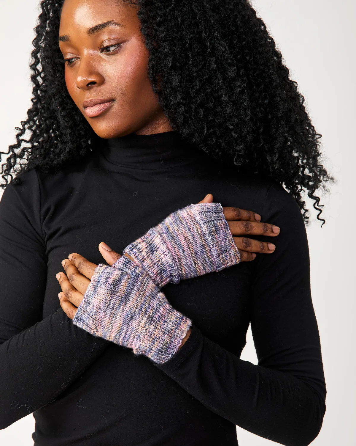 Madelinetosh Digital Dusk Mitts Strickanleitung PDF Stulpen