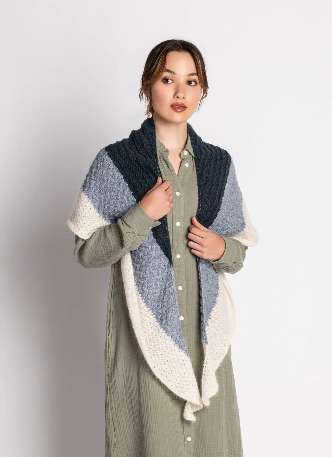 Blue Sky Fibers Classic Ocean Ombré Tuch Strickanleitung PDF