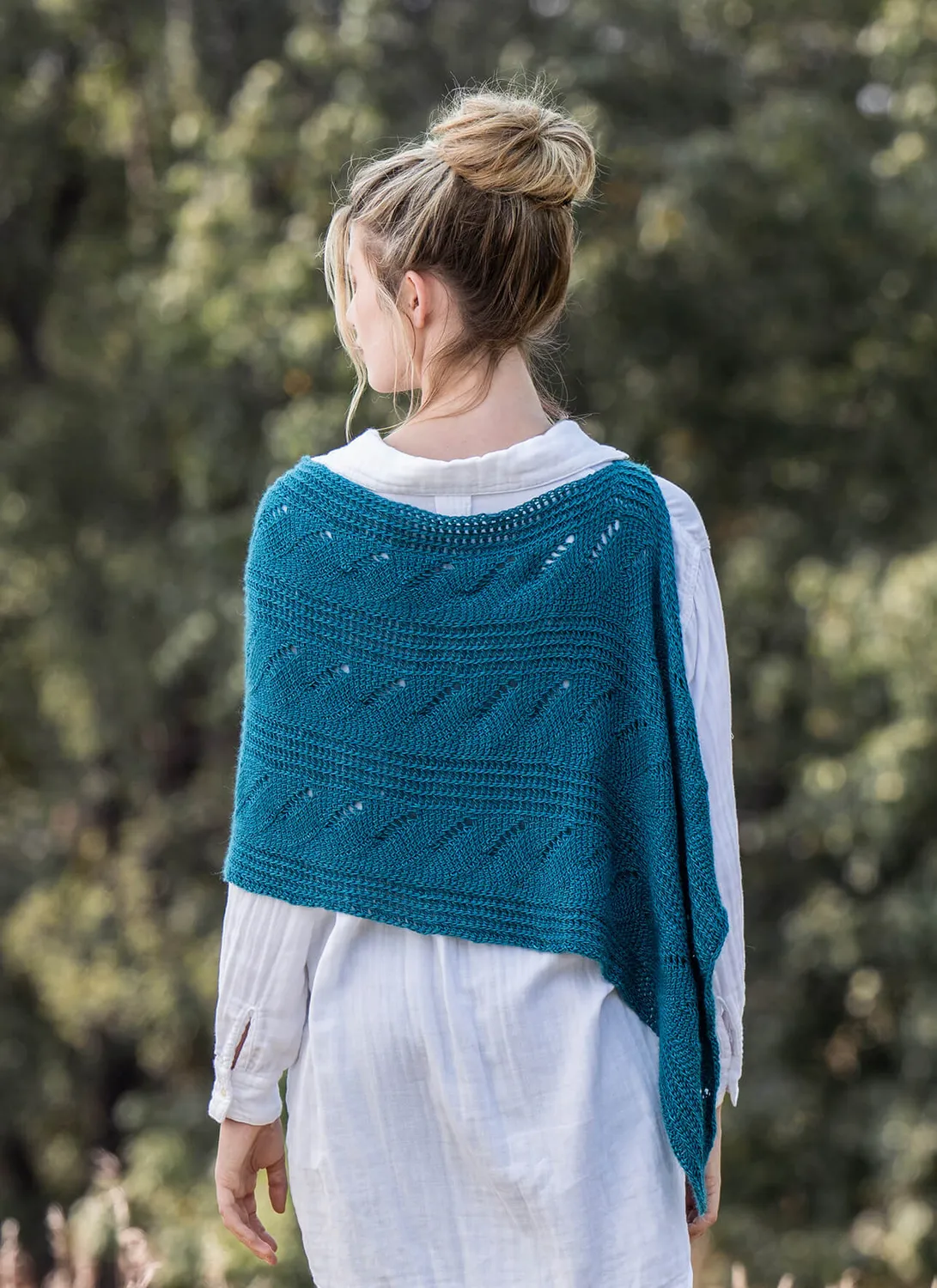 Blue Sky Fibers Coastal Waves Tunisian Wrap Häkelanleitung PDF