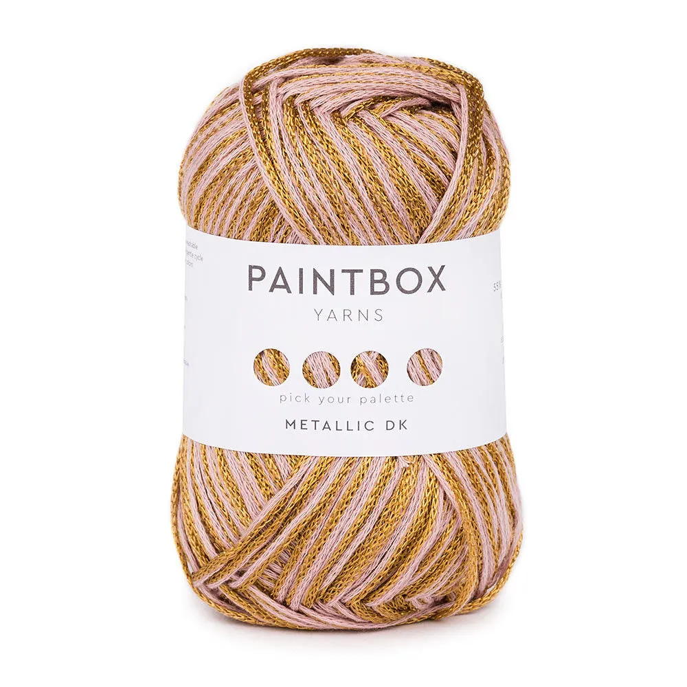 Paintbox Yarns Metallic DK Glitzergarn Sidecar Baumwolle