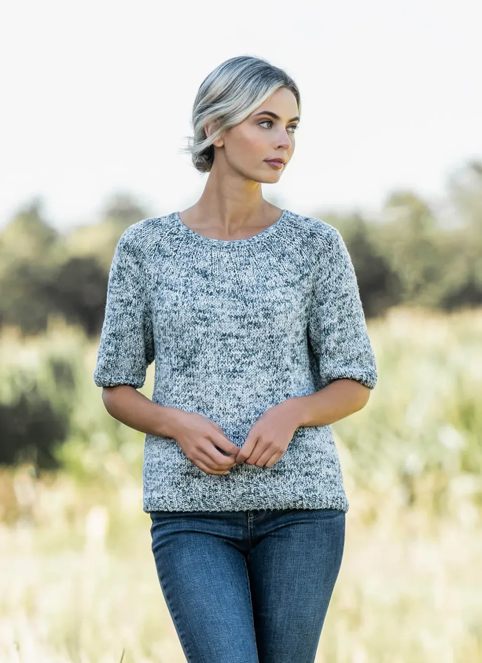 Blue Sky Fibers Lakewood Tee 202320 Strickanleitung Baumwolle