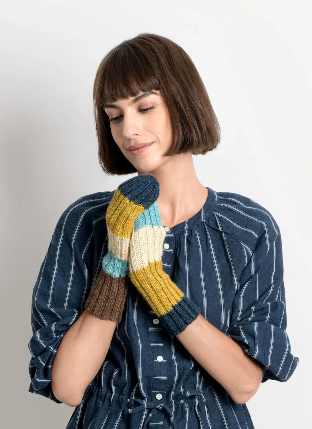 Blue Sky Fibers Virginia Mitts Strickanleitung Stulpen Alpaka