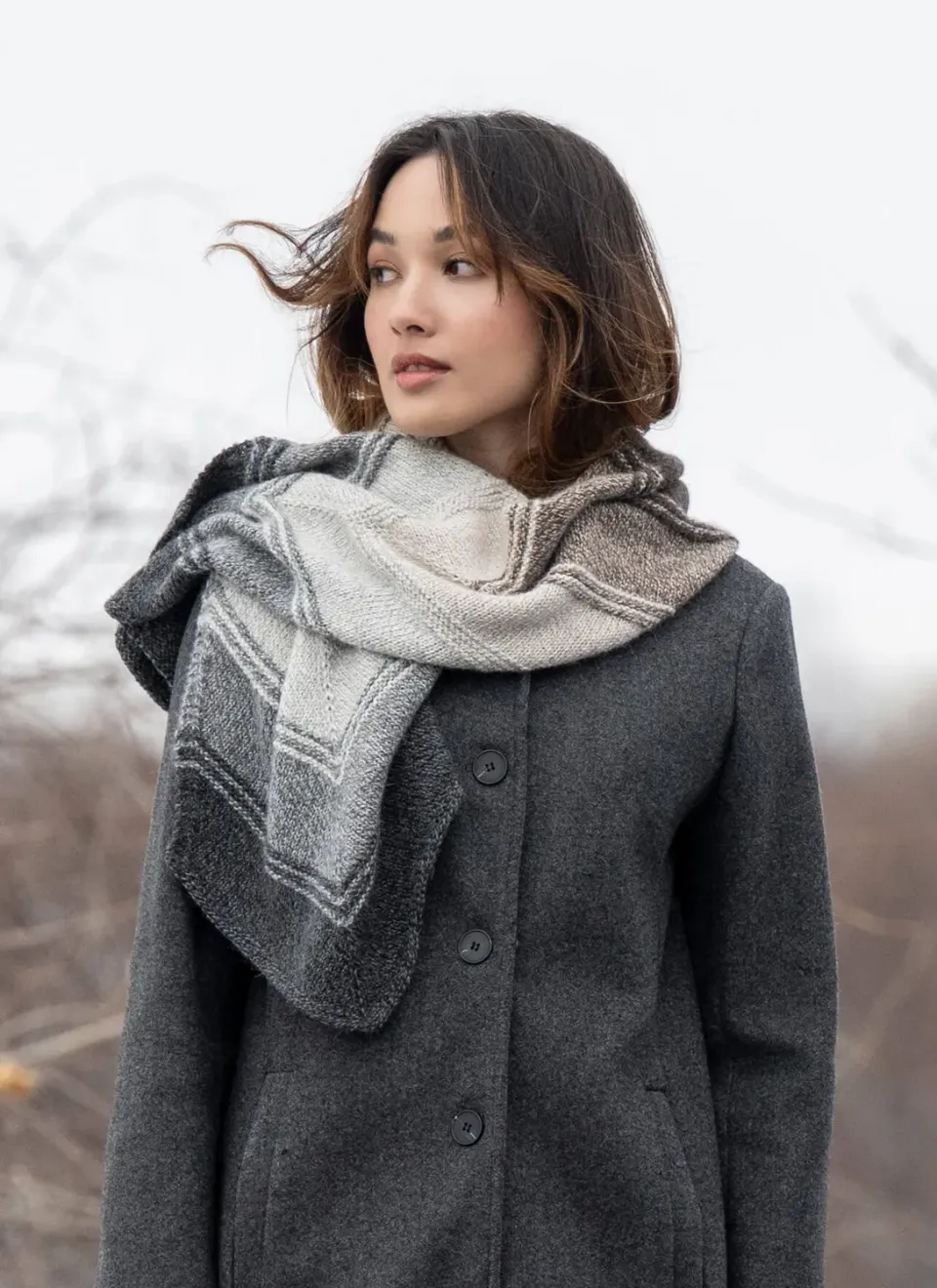 Blue Sky Fibers Ingalls Wrap Strickanleitung Tuch Alpaka