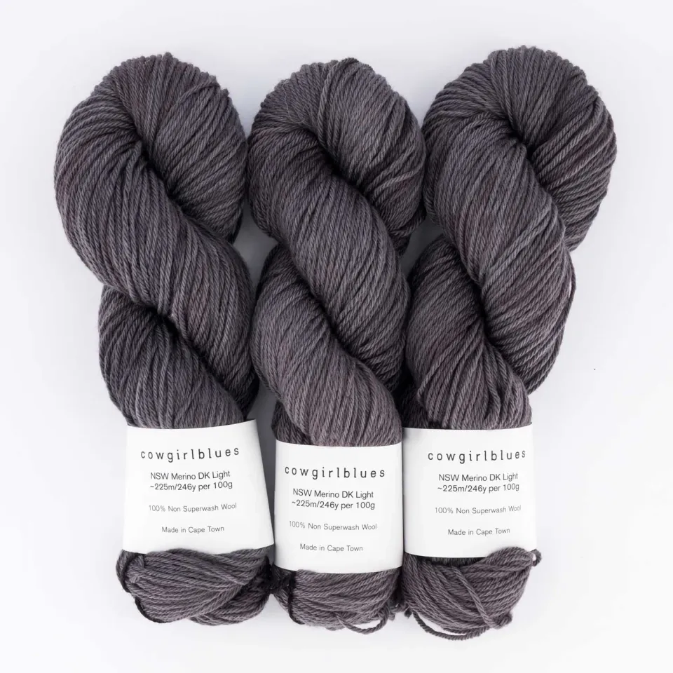 Cowgirlblues NSW Merino DK 100g Charcoal Filzwolle