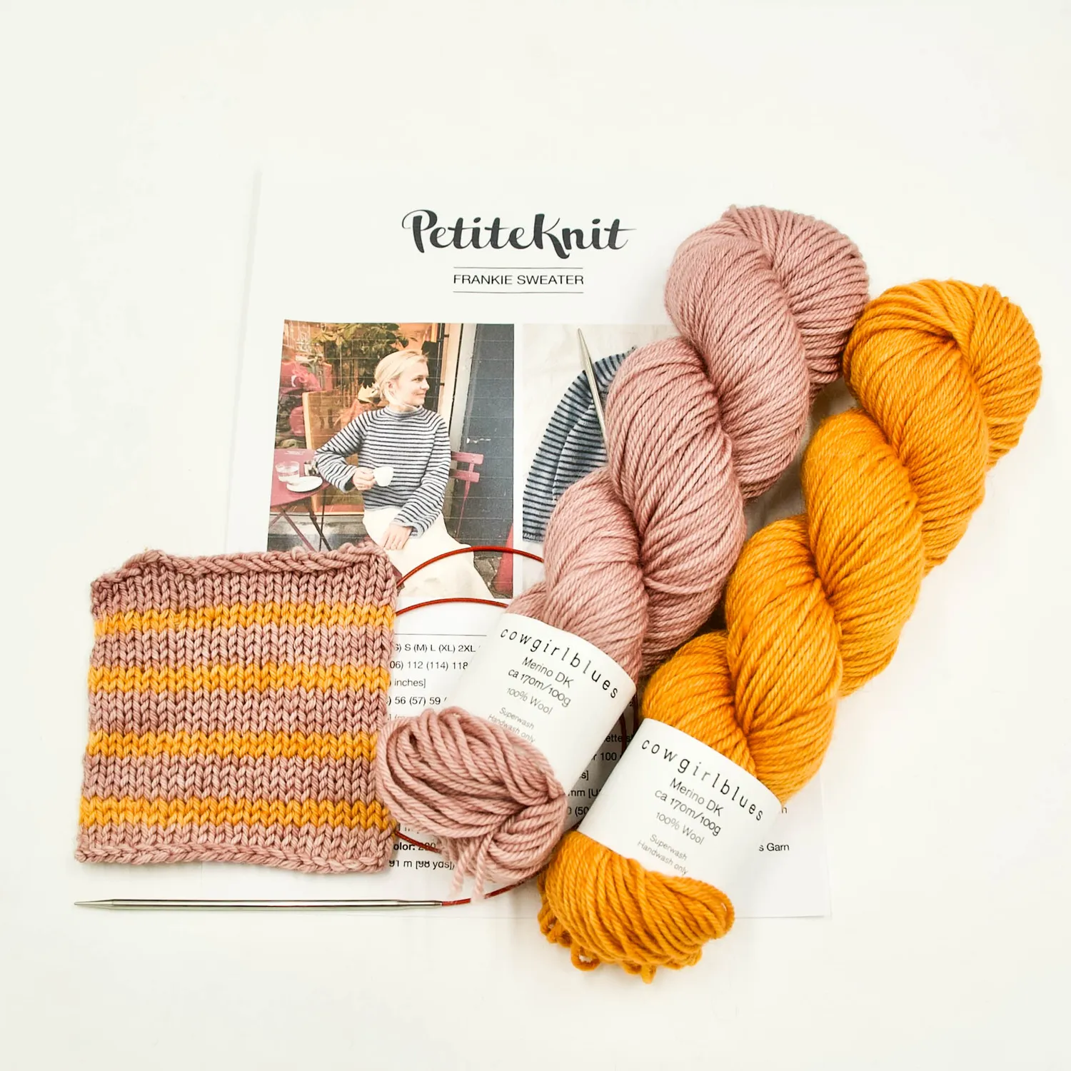 Cowgirlblues Frankie Sweater Strickkit Wolle nach Größe