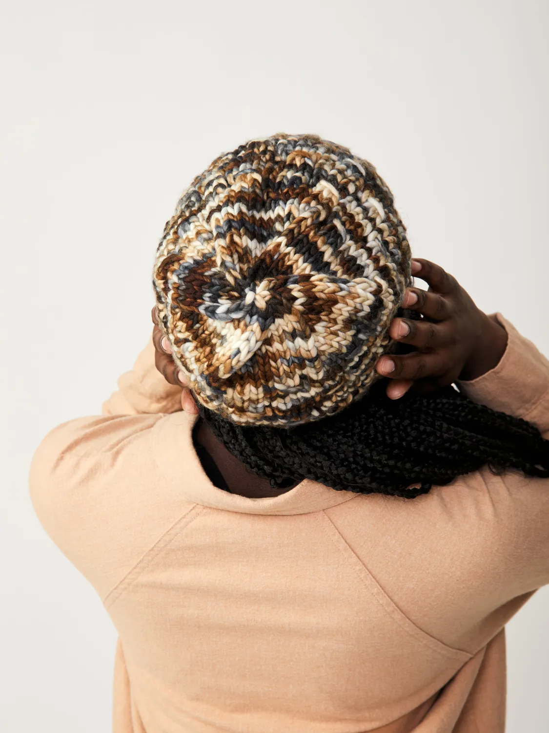 Madelinetosh Carl Beanie Kit Strickset Biggie Wolle