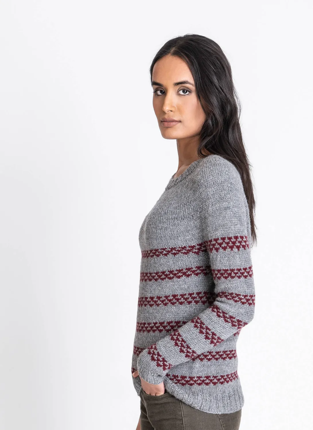 Blue Sky Fibers Classic Bristol Pullover Strickanleitung Woolstok