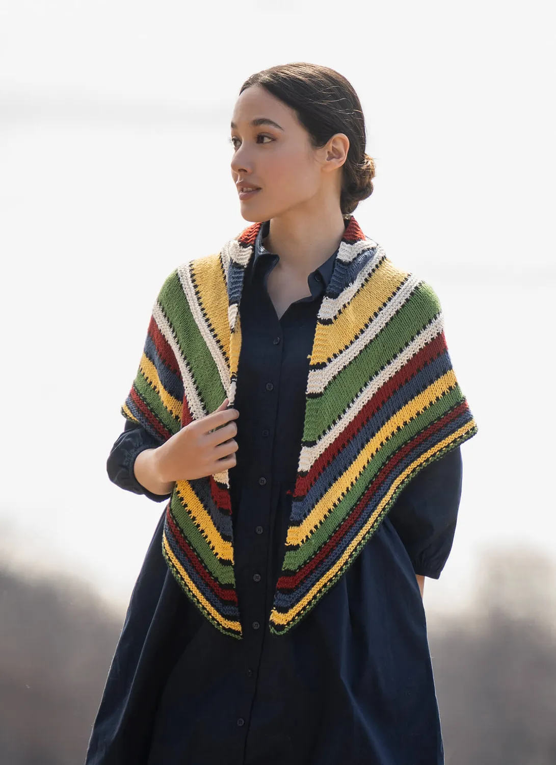 Blue Sky Fibers Classic Series Camp Ivanhoe Shawl Strickanleitung Tuch