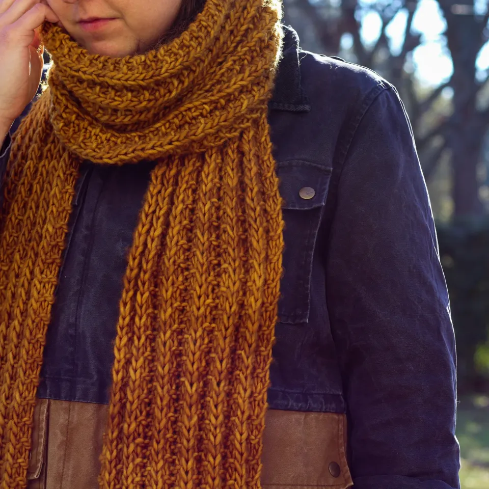 Madelinetosh Lenny Scarf Strickanleitung PDF Super Bulky