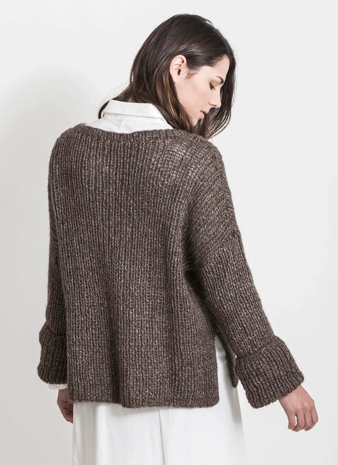 Blue Sky Fibers Classic Preston Pullover Strickanleitung Techno