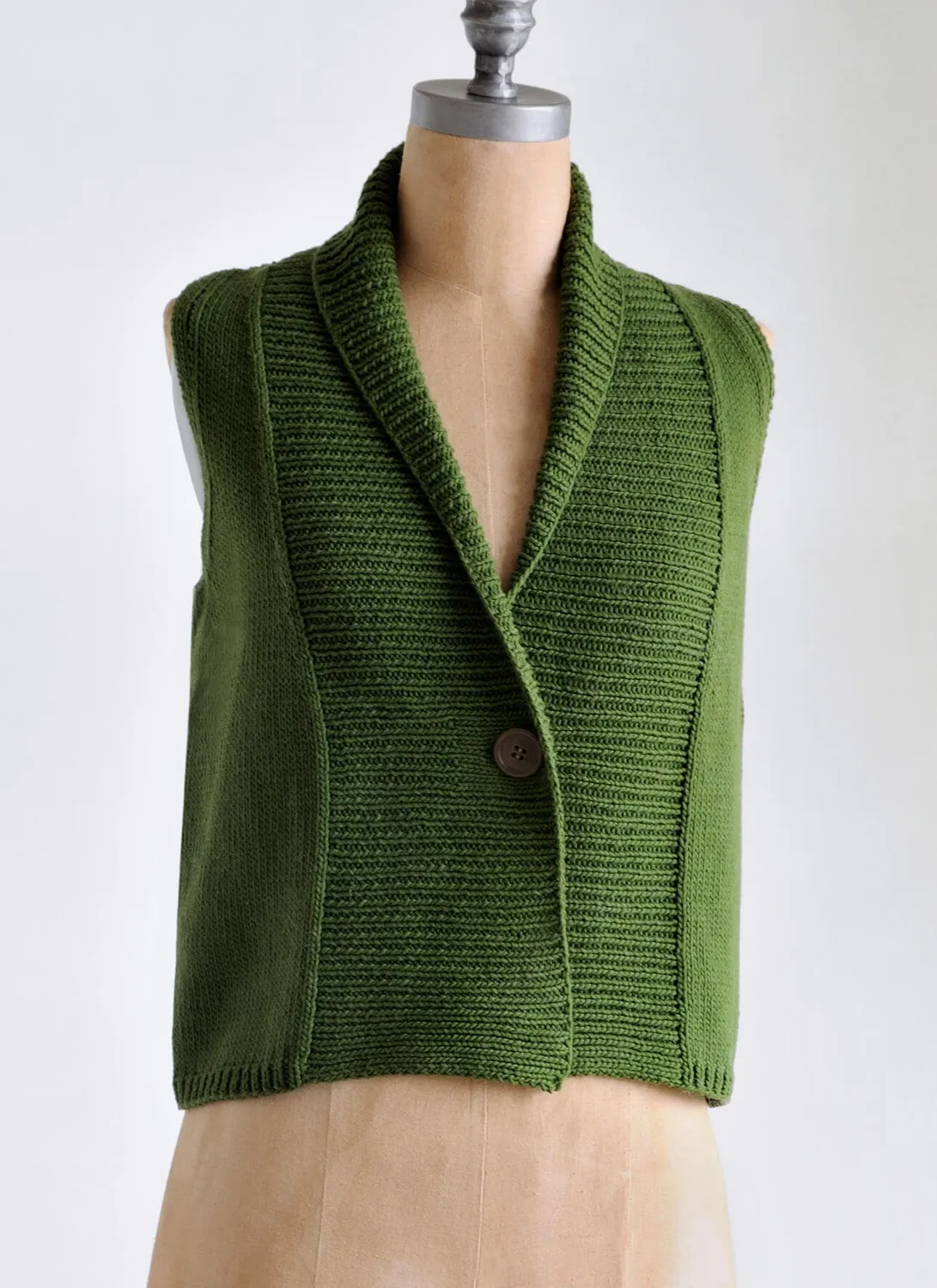 Blue Sky Fibers Classic Series Shawl Collar Vest Strickanleitung SCV