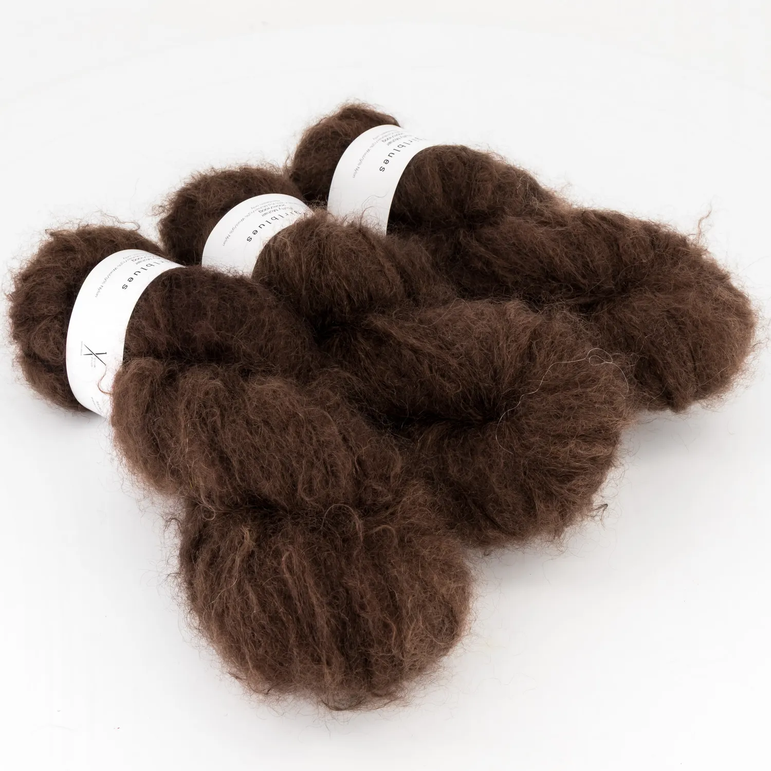 Cowgirlblues Fluffy Cacao Mohairwolle handgefärbt