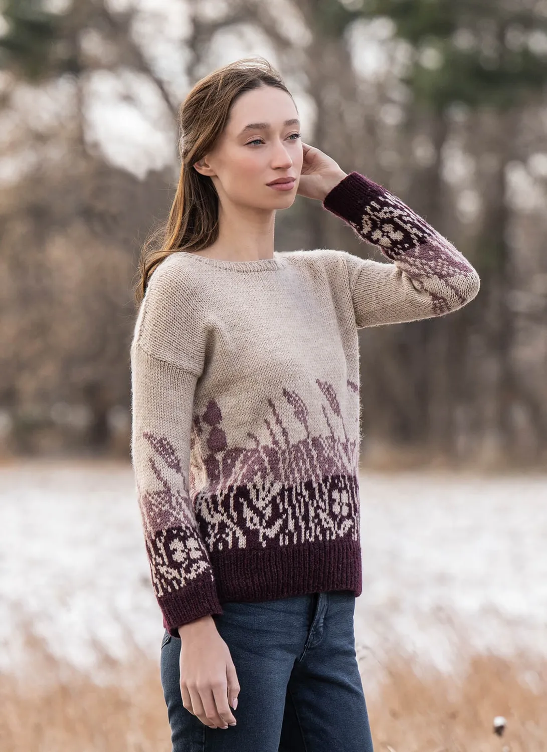 Blue Sky Fibers Meadowscape Strickanleitung Pullover