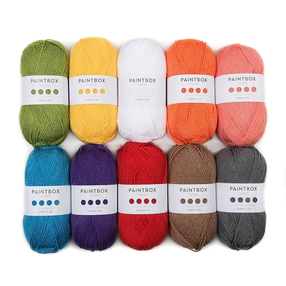 Paintbox Yarns Simply DK Garn 10x100g Farbset Acryl