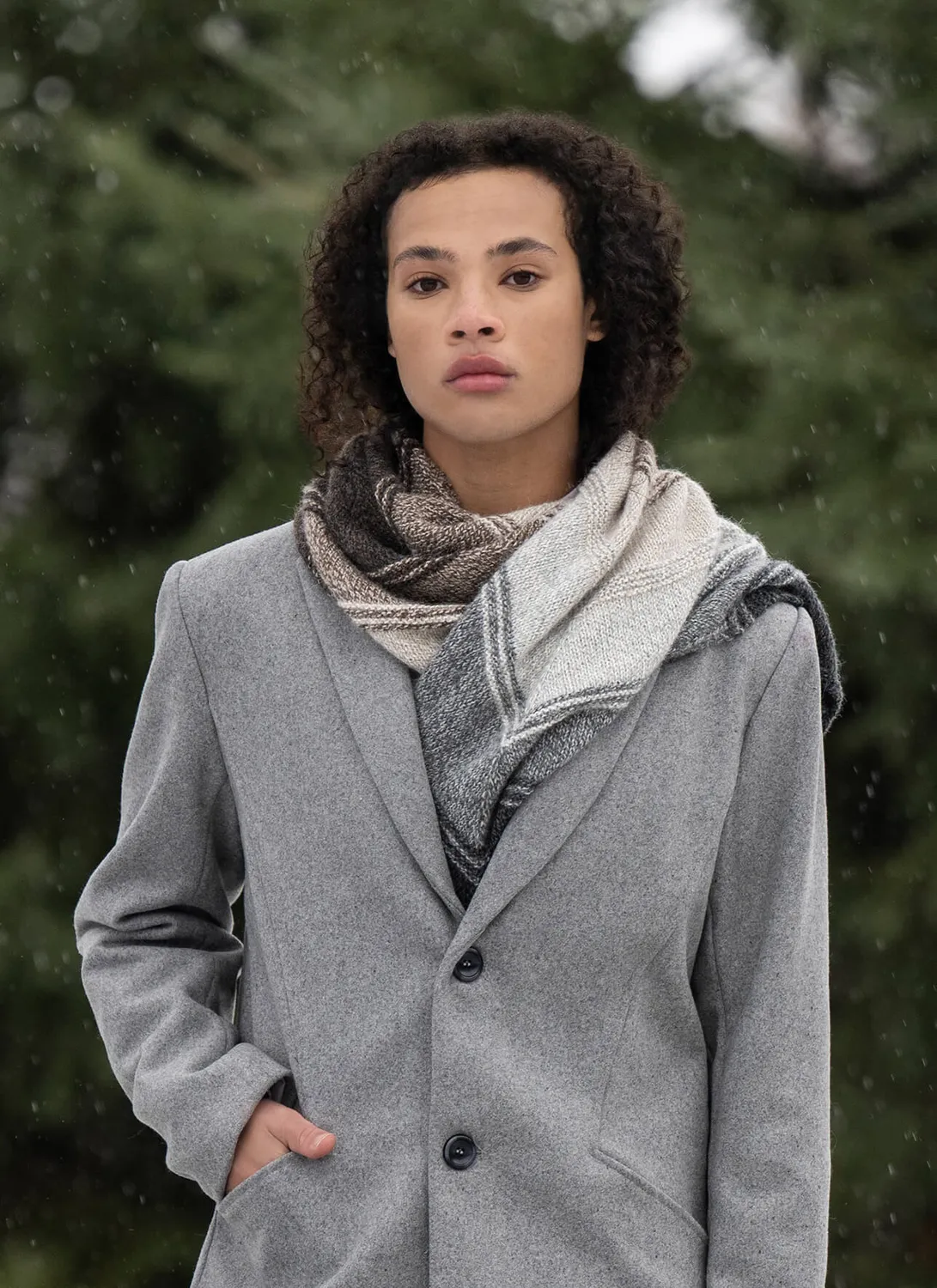 Blue Sky Fibers Ingalls Wrap Strickanleitung Tuch Alpaka