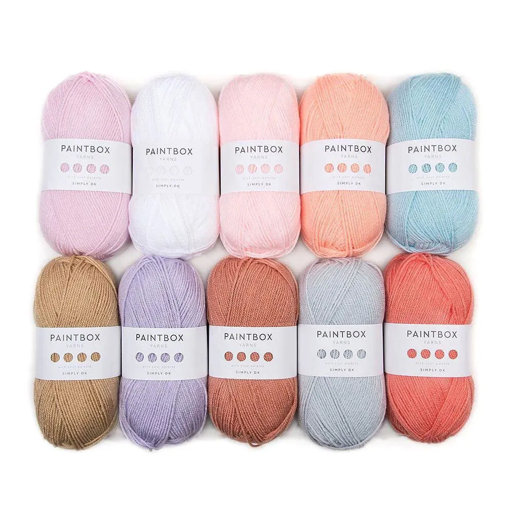 Paintbox Yarns Simply DK Garn 10x100g Farbset Acryl