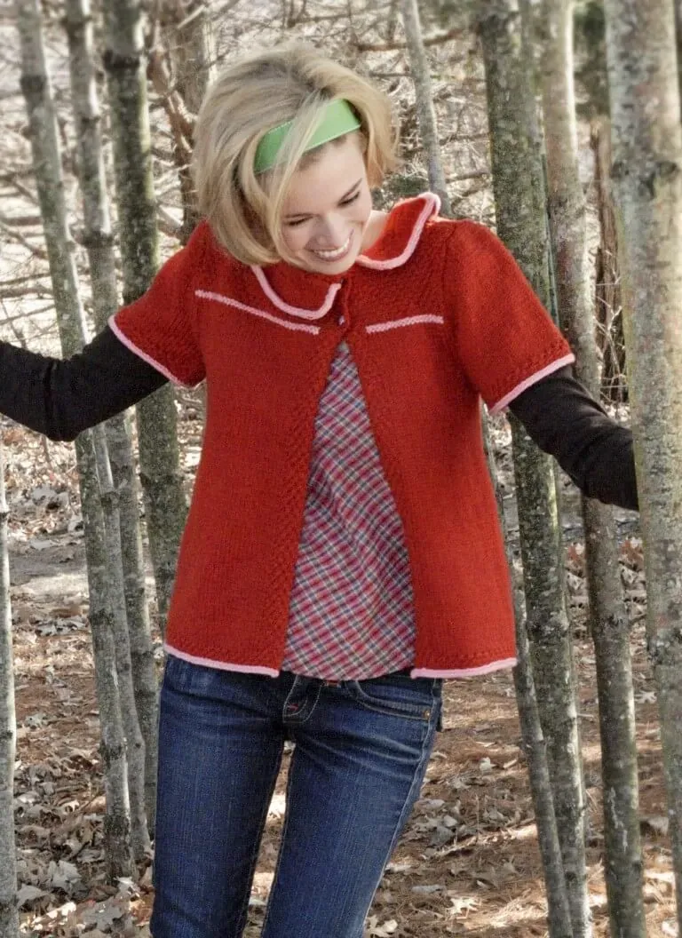Blue Sky Fibers Classic Candy Stripe Jacket Strickanleitung